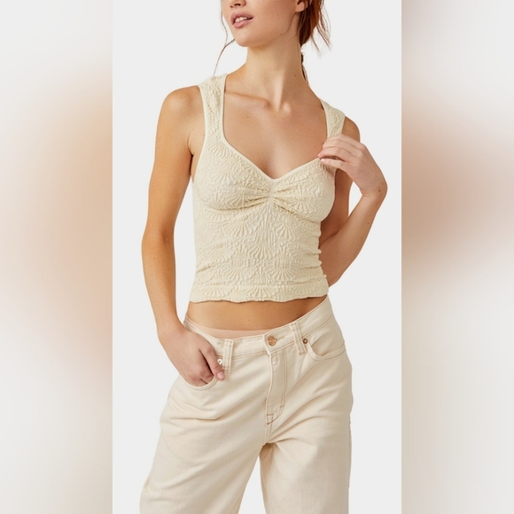 Free People Tops - NWOT Free People Intimately Love Letter Sweatheart Cami SIZE M/L